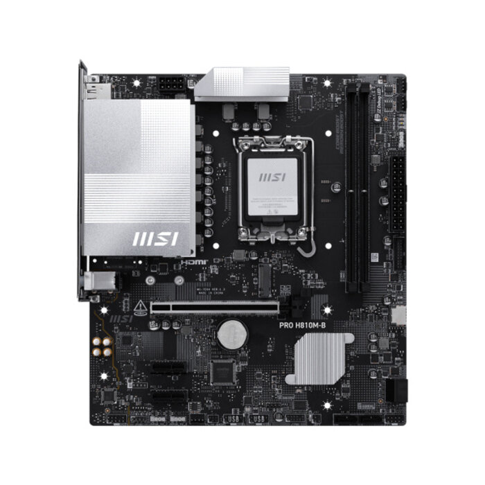 MSI MSI PRO H810M-B moederbord Intel H810 LGA 1851 (Socket V1) micro ATX