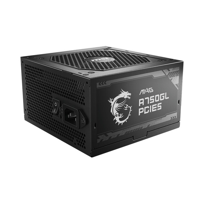 MSI MSI MAG A750GL PCIE5 power supply unit 750 W 20+4 pin ATX ATX Zwart