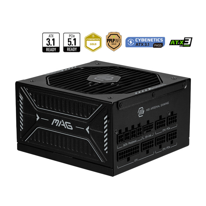MSI MSI MAG A850GLS PCIE5 power supply unit 850 W 24-pin ATX ATX Zwart