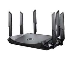 MSI MSI RadiX AX6600 WiFi 6 Tri-Band draadloze router Gigabit Ethernet Tri-band (2.4 GHz / 5 GHz / 5 GHz) Zwart