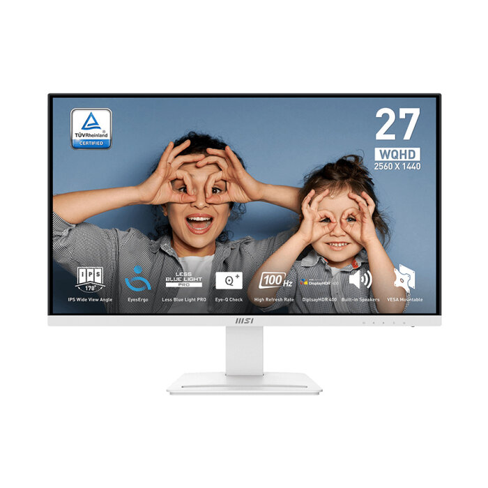 MSI MSI Pro MP273QWDE E2 computer monitor 68,6 cm (27") 2560 x 1440 Pixels Wide Quad HD LCD Wit