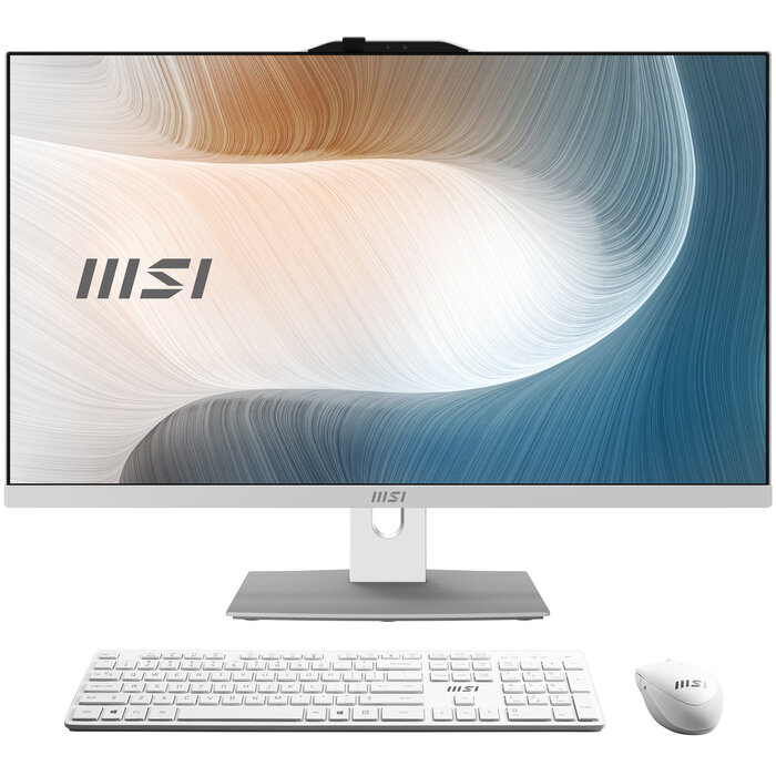 MSI MSI Modern AM242P 1M-1873AT Intel Core 3 100U 60,5 cm (23.8") 1920 x 1080 Pixels Alles-in-één-pc 16 GB DDR5-SDRAM 256 GB SSD Windows 11 Home Wi-Fi 6E (802.11ax) Wit