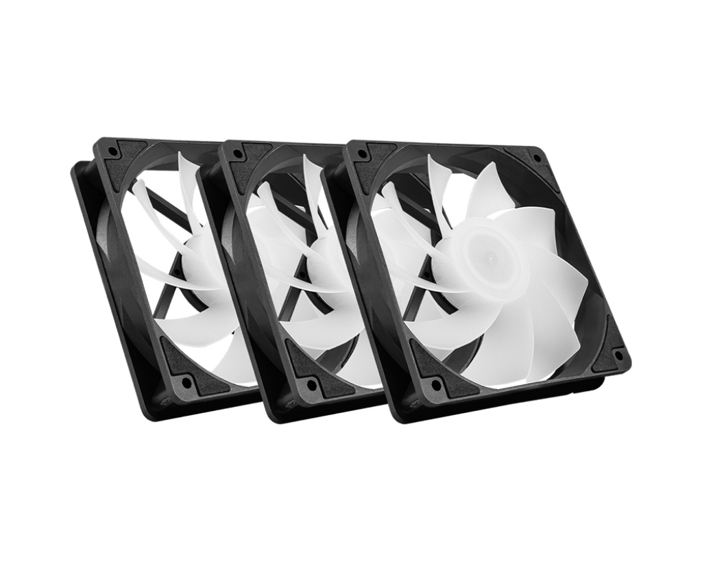 MSI MSI MAG F120 ARGB x3 Computer behuizing Ventilator 12 cm Zwart 3 stuk(s)