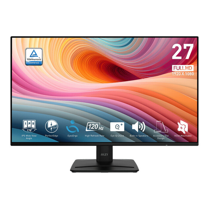 MSI MSI Pro MP271A E2 computer monitor 68,6 cm (27") 1920 x 1080 Pixels Full HD LCD Zwart
