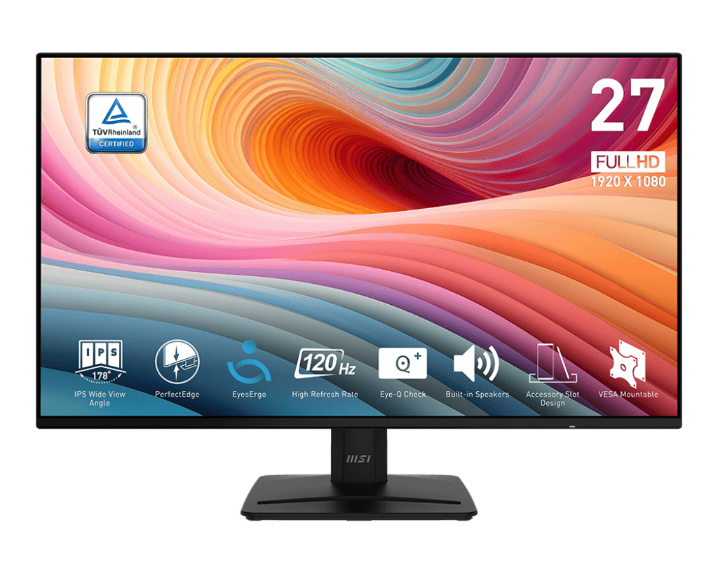 MSI MSI Pro MP271A E2 computer monitor 68,6 cm (27") 1920 x 1080 Pixels Full HD LCD Zwart