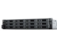 Synology Synology RackStation RS2423RP+ data-opslag-server NAS Rack (2U) Ryzen Embedded V1780B 8 GB DDR4 0 TB DiskStation Manager Zwart, Grijs