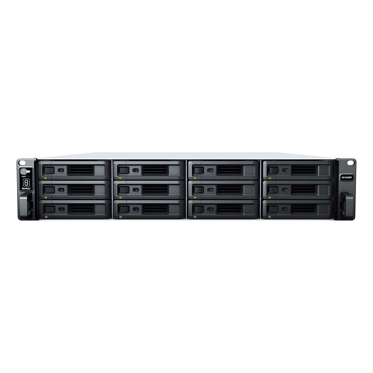 Synology Synology RX1225RP disk array Rack (2U) Zwart, Zilver