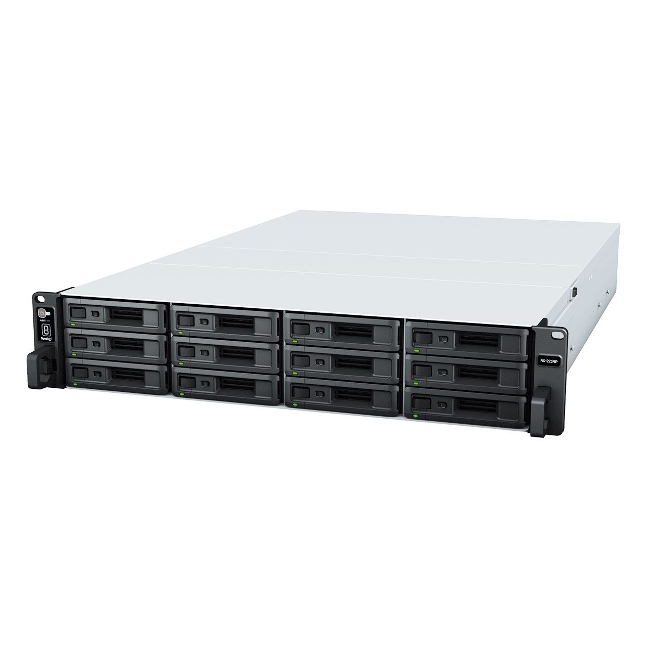 Synology Synology RX1225RP disk array Rack (2U) Zwart, Zilver