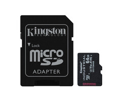 Kingston Kingston Technology 64GB microSDXC Industrial C10 A1 pSLC-kaart + SD-adapter
