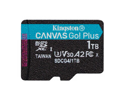 Kingston Kingston Technology 1TB microSDXC Canvas Go! Plus Gen4 200R A2 U3 enkel pakket zonder adapter