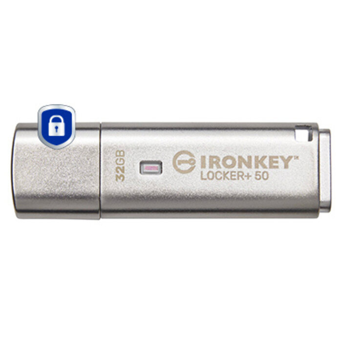 Kingston Kingston Technology IronKey 32GB IKLP50 AES USB, met 256-bits versleuteling