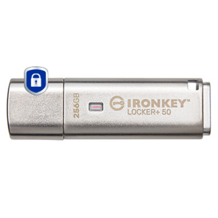Kingston Kingston Technology IronKey 256GB IKLP50 AES USB, met 256-bits versleuteling