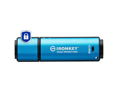 Kingston Kingston Technology IronKey 256GB USB-C Vault Privacy 50C AES-256 versleuteling, FIPS 197
