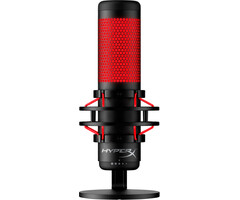 Kingston HyperX QuadCast - USB-microfoon (zwart-rood) - rode verlichting