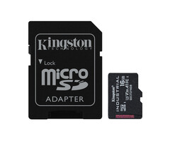 Kingston Kingston Technology 16GB microSDHC Industrial C10 A1 pSLC-kaart + SD-adapter