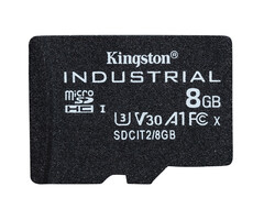 Kingston Kingston Technology 8GB microSDHC Industrial C10 A1 pSLC-kaart enkele verpakking zonder adapter