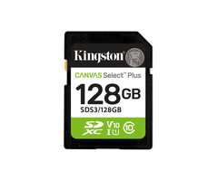 Kingston Kingston Technology 128GB SDXC Canvas Select Plus Gen3 150MB/s C10 UHS-I U1 V10