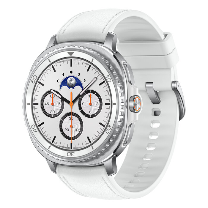 Samsung Samsung Galaxy Watch 8 Classic 3,3 cm (1.3") AMOLED 46 mm Digitaal 438 x 438 Pixels Touchscreen 4G Zilver Wifi GPS