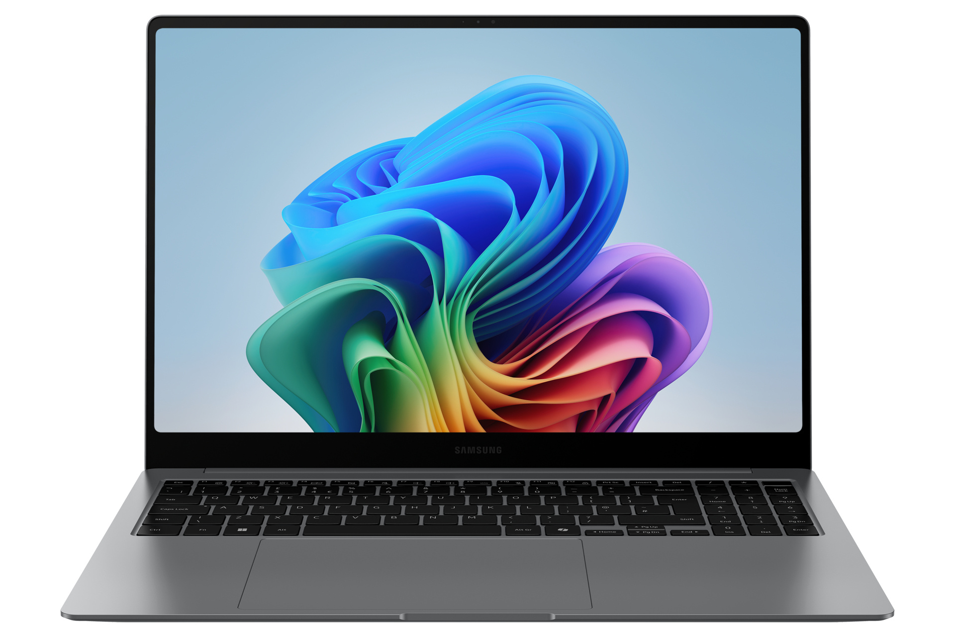 Samsung Samsung NP960XHAA-EXP Intel Core Ultra 5 256V Laptop 40,6 cm (16") Touchscreen 2.8K 16 GB LPDDR5x-SDRAM 512 GB SSD Wi-Fi 7 (802.11be) Windows 11 Home Grijs