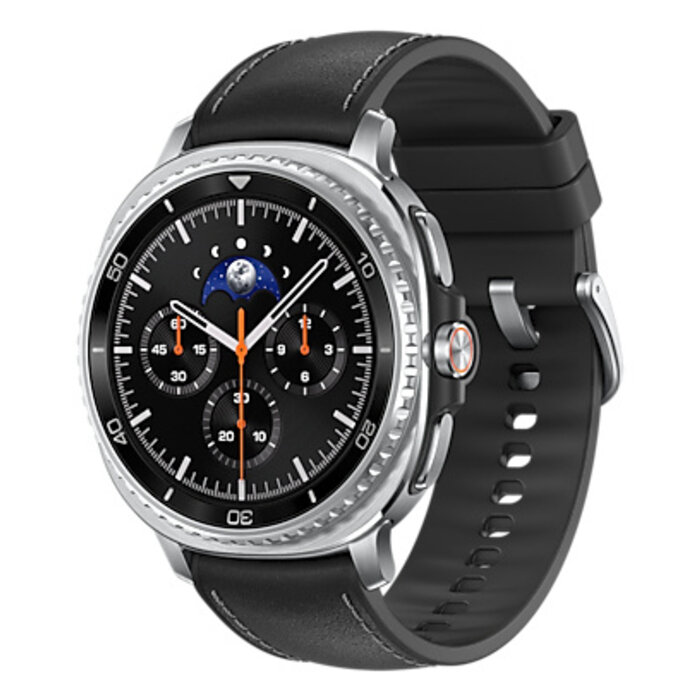 Samsung Samsung Galaxy Watch 8 Classic 3,3 cm (1.3") AMOLED 46 mm Digitaal 438 x 438 Pixels Touchscreen Zilver Wifi GPS