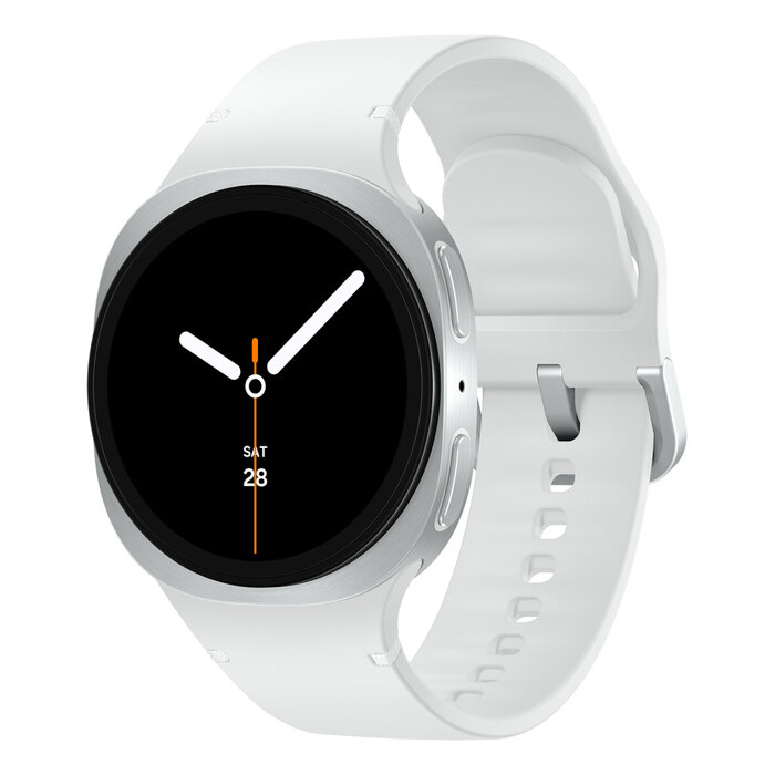 Samsung Samsung Galaxy Watch 8 3,3 cm (1.3") AMOLED 40 mm Digitaal 438 x 438 Pixels Touchscreen 4G Zilver Wifi GPS