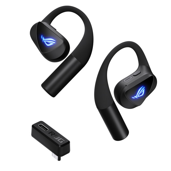 Asus ASUS ROG Cetra Open Wireless Headset True Wireless Stereo (TWS) oorhaak Gamen Bluetooth Zwart