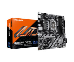 Gigabyte GIGABYTE B860M D3W moederbord Intel B860 LGA 1851 (Socket V1) micro ATX