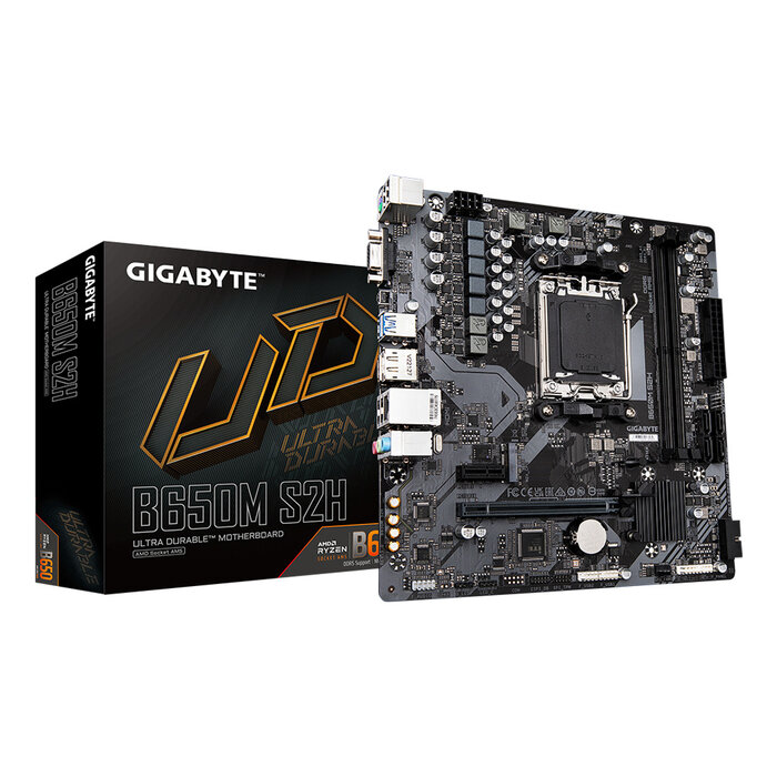 Gigabyte GIGABYTE B650M S2H moederbord AMD B650 Socket AM5 micro ATX