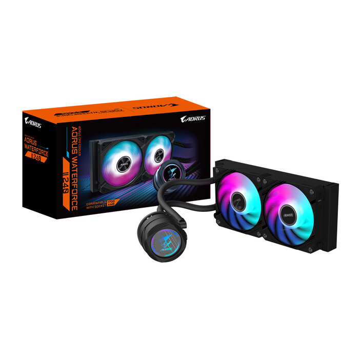 Gigabyte GIGABYTE AORUS WATERFORCE II 240 Processor Alles-in-één vloeistofkoeler 12 cm Zwart