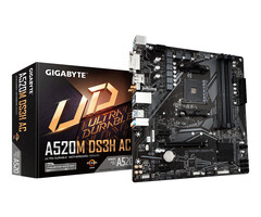 Gigabyte GIGABYTE A520M DS3H AC moederbord AMD A520 Socket AM4 micro ATX