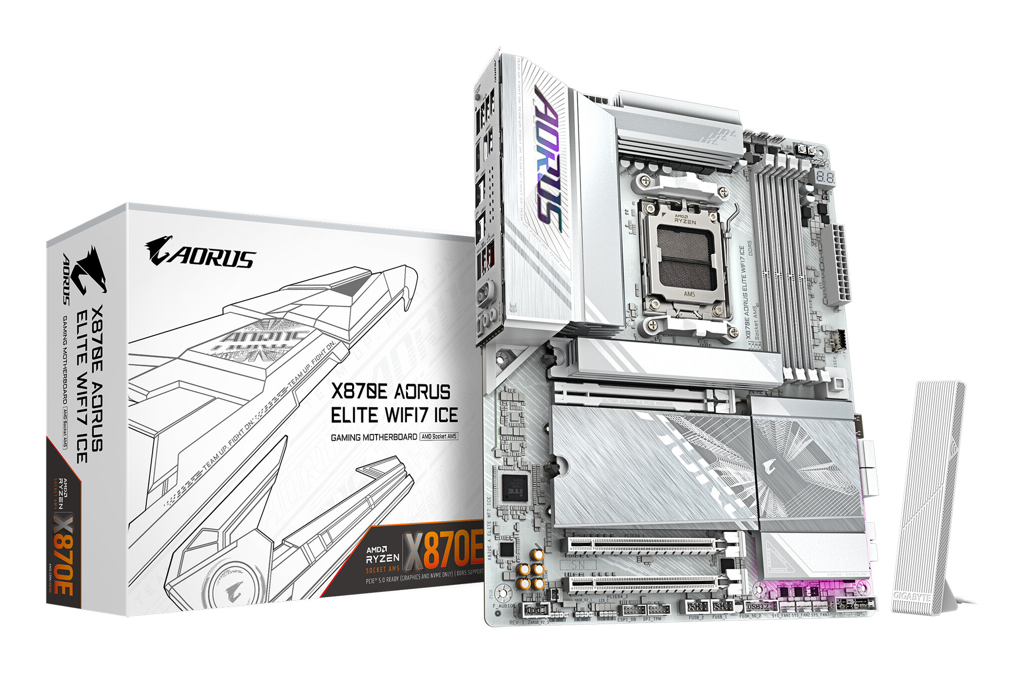 Gigabyte GIGABYTE X870E AORUS ELITE WIFI7 ICE AMD X870E Socket AM5 ATX