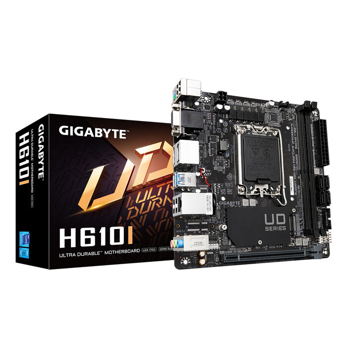 Gigabyte GIGABYTE H610I moederbord Intel H610 Express LGA 1700 mini ITX