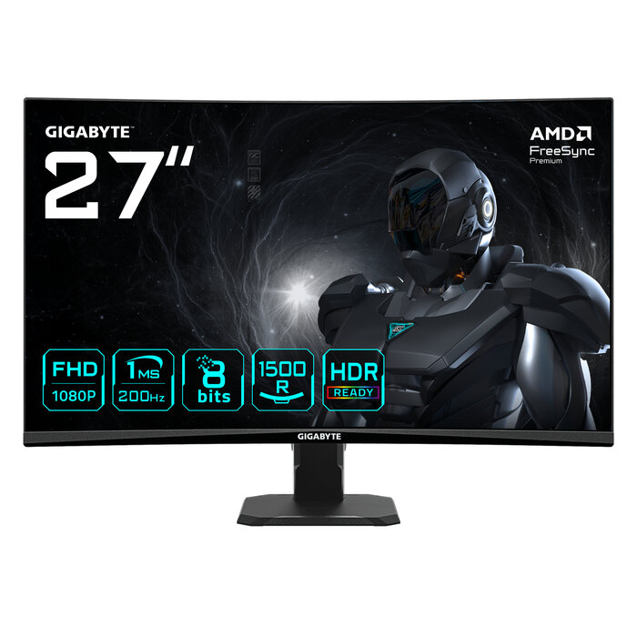 Gigabyte GIGABYTE GS27FCA computer monitor 68,6 cm (27") 1920 x 1080 Pixels Full HD LED Zwart