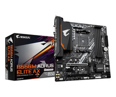 Gigabyte GIGABYTE B550M AORUS ELITE AX moederbord AMD B550 Socket AM4 micro ATX