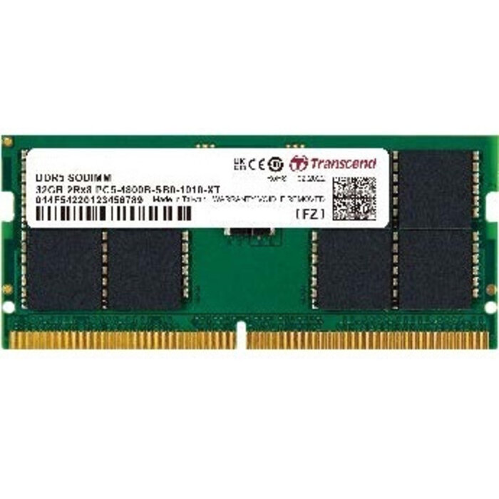 Transcend Transcend TS2GSA64V8E geheugenmodule 16 GB 2 x 8 GB DDR5 262-pin SO-DIMM ECC