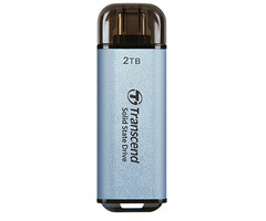 Transcend Transcend ESD300 Thunderbolt technologie 2 TB USB Type-a naar USB Type-C USB 3.2 Gen 2x2 Blauw