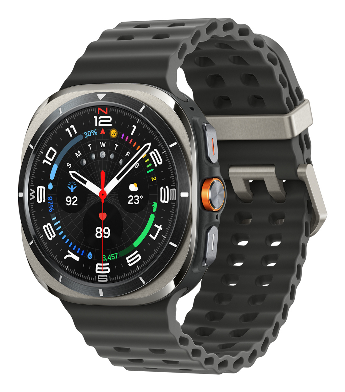 Samsung Samsung Galaxy Watch Ultra 3,81 cm (1.5") AMOLED 47 mm Digitaal 480 x 480 Pixels Touchscreen 4G Zilver Wifi GPS