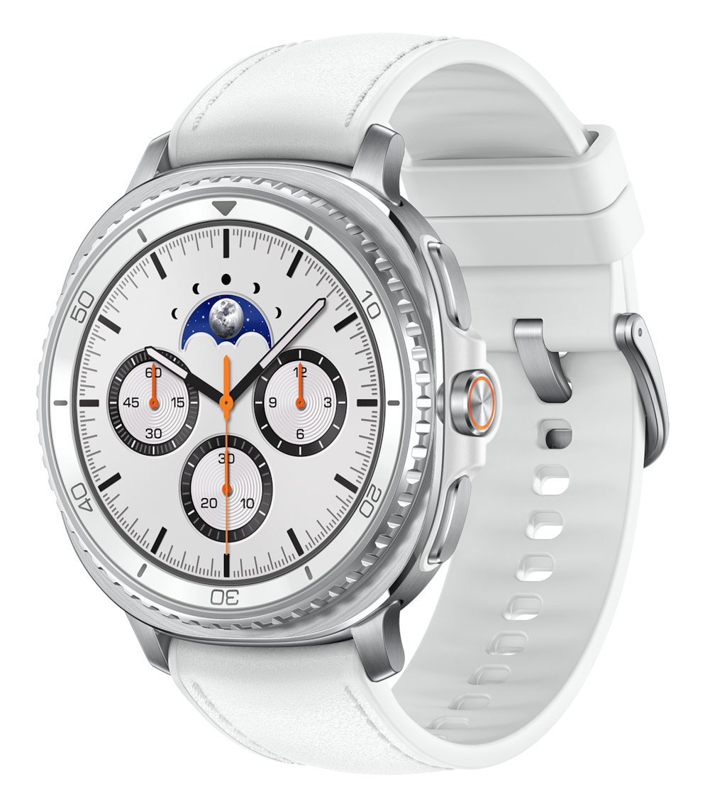 Samsung Samsung Galaxy Watch8 Classic 3,3 cm (1.3") AMOLED 46 mm Digitaal 438 x 438 Pixels Touchscreen Zilver Wifi GPS