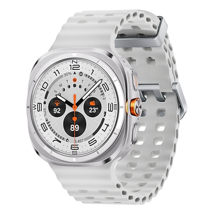 Samsung Samsung Galaxy Watch Ultra 3,81 cm (1.5") AMOLED 47 mm Digitaal 480 x 480 Pixels Touchscreen 4G Titanium, Wit Wifi GPS