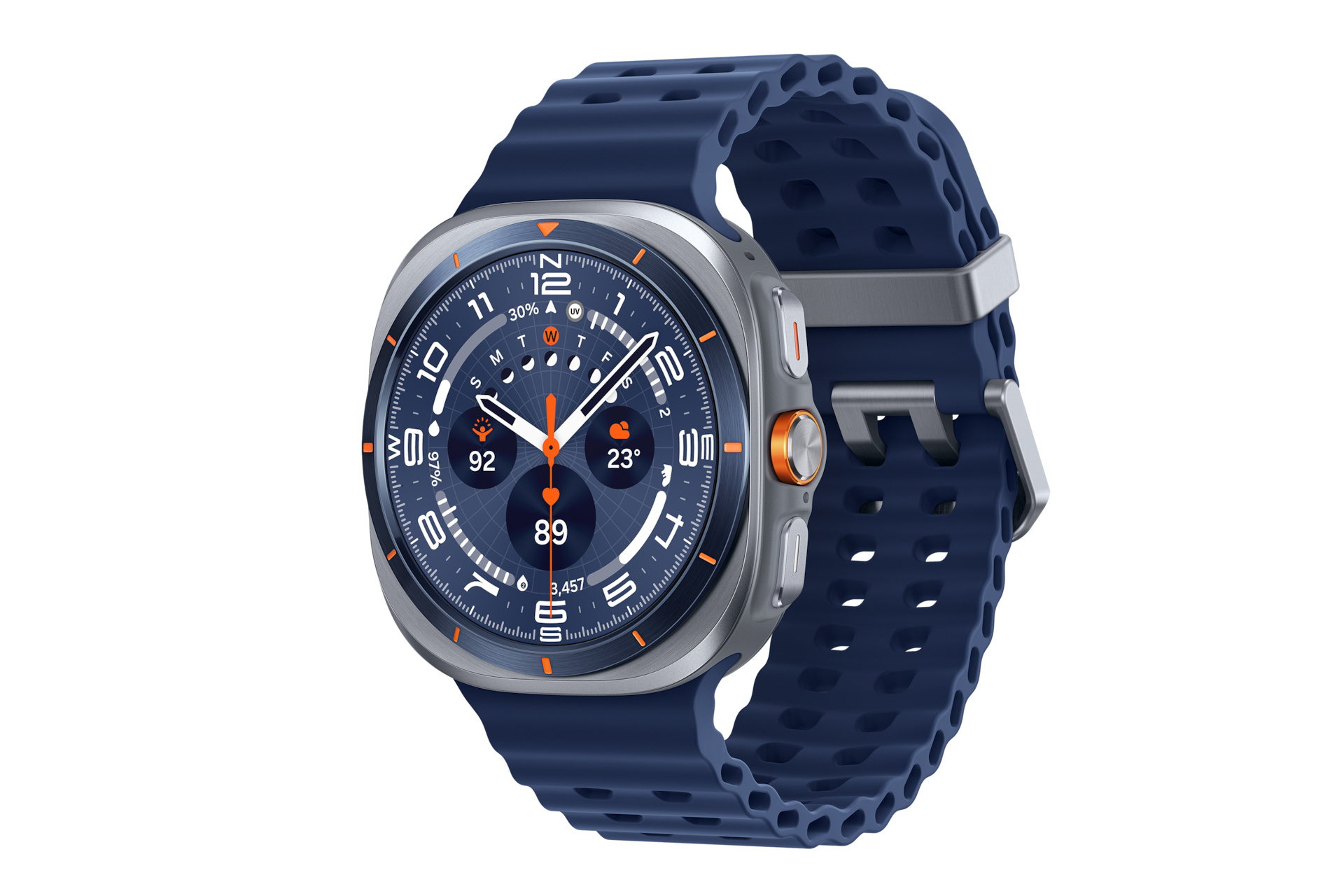 Samsung Samsung Galaxy Watch Ultra 3,81 cm (1.5") AMOLED 47 mm Digitaal 480 x 480 Pixels Touchscreen 4G Zilver Wifi GPS