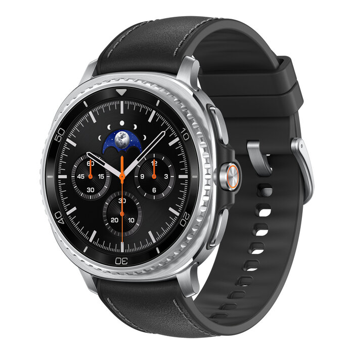 Samsung Samsung Galaxy Watch 8 Classic 3,3 cm (1.3") AMOLED 46 mm Digitaal 438 x 438 Pixels Touchscreen 4G Zilver Wifi GPS