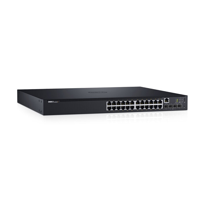 Dell DELL N1524P Managed L3 Gigabit Ethernet (10/100/1000) Power over Ethernet (PoE) 1U Zwart