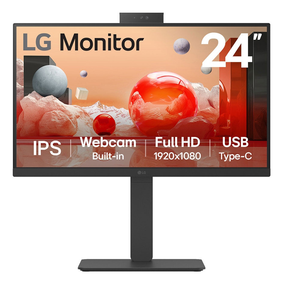 LG LG 24BA850-B computer monitor 60,5 cm (23.8") 1920 x 1080 Pixels Full HD Zwart