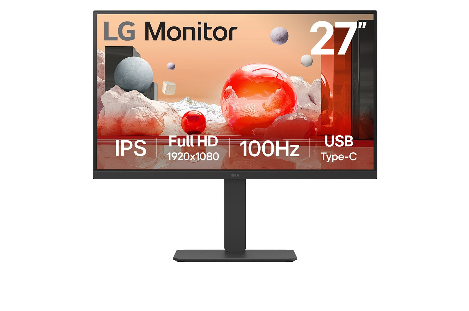 LG LG 27BA750-B computer monitor 68,6 cm (27") 1920 x 1080 Pixels Full HD LCD Zwart