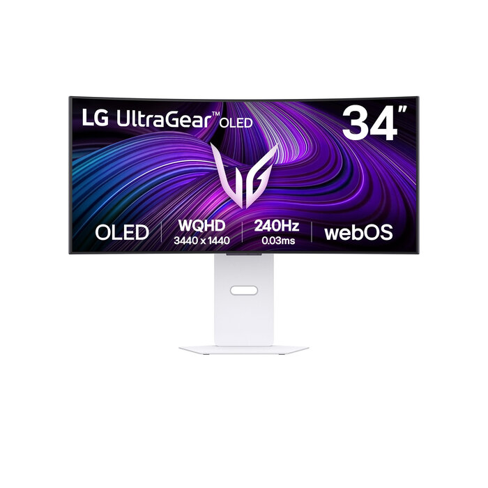 LG LG 34GX90SA-W computer monitor 86,4 cm (34") 3440 x 1440 Pixels Wide Quad HD OLED Wit