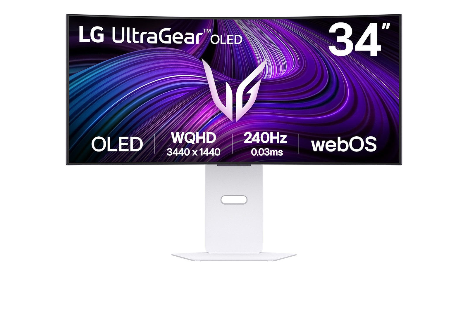 LG LG 34GX90SA-W computer monitor 86,4 cm (34") 3440 x 1440 Pixels Wide Quad HD OLED Wit