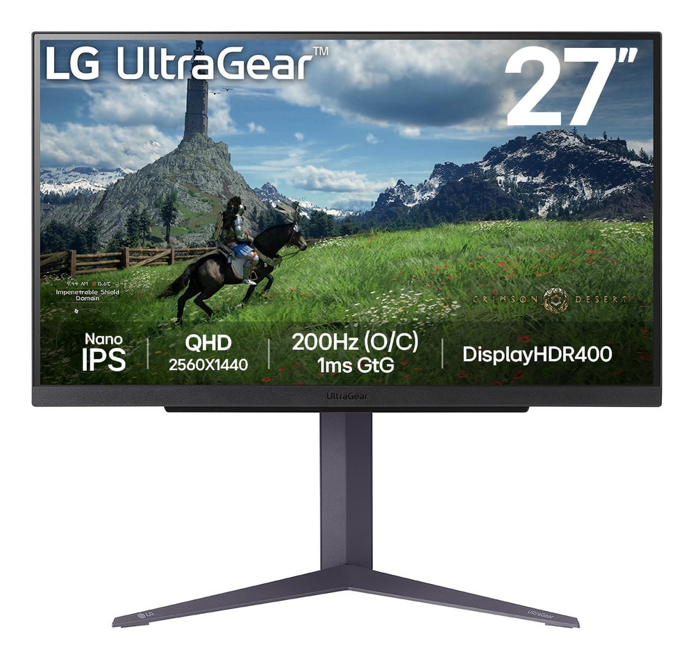 LG LG 27GS85QX-B computer monitor 68,6 cm (27") 2560 x 1440 Pixels Quad HD LCD Zwart