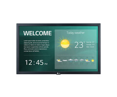 LG LG 22SM3G-B beeldkrant Digitale signage flatscreen 54,6 cm (21.5") IPS Wifi 250 cd/m² Full HD Zwart Type processor 16/7