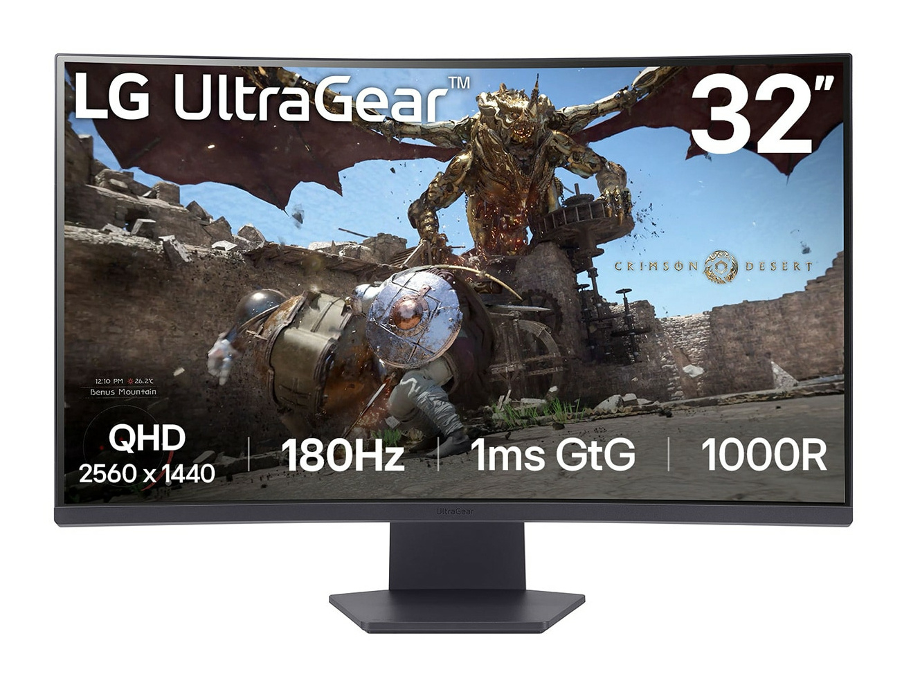 LG LG 32GS60QC-B computer monitor 80 cm (31.5") 2560 x 1440 Pixels Quad HD LCD Zwart