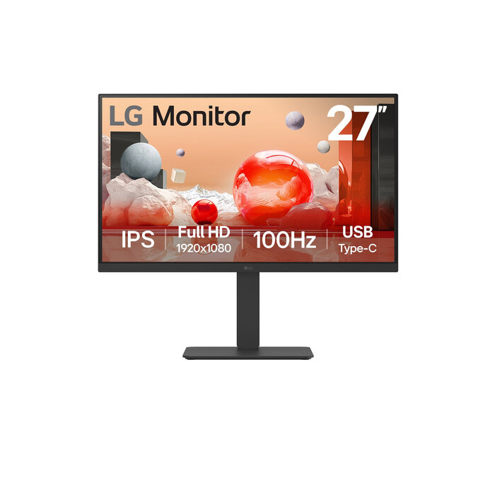 LG LG 27BA650-B computer monitor 68,6 cm (27") 1920 x 1080 Pixels Full HD LCD Zwart